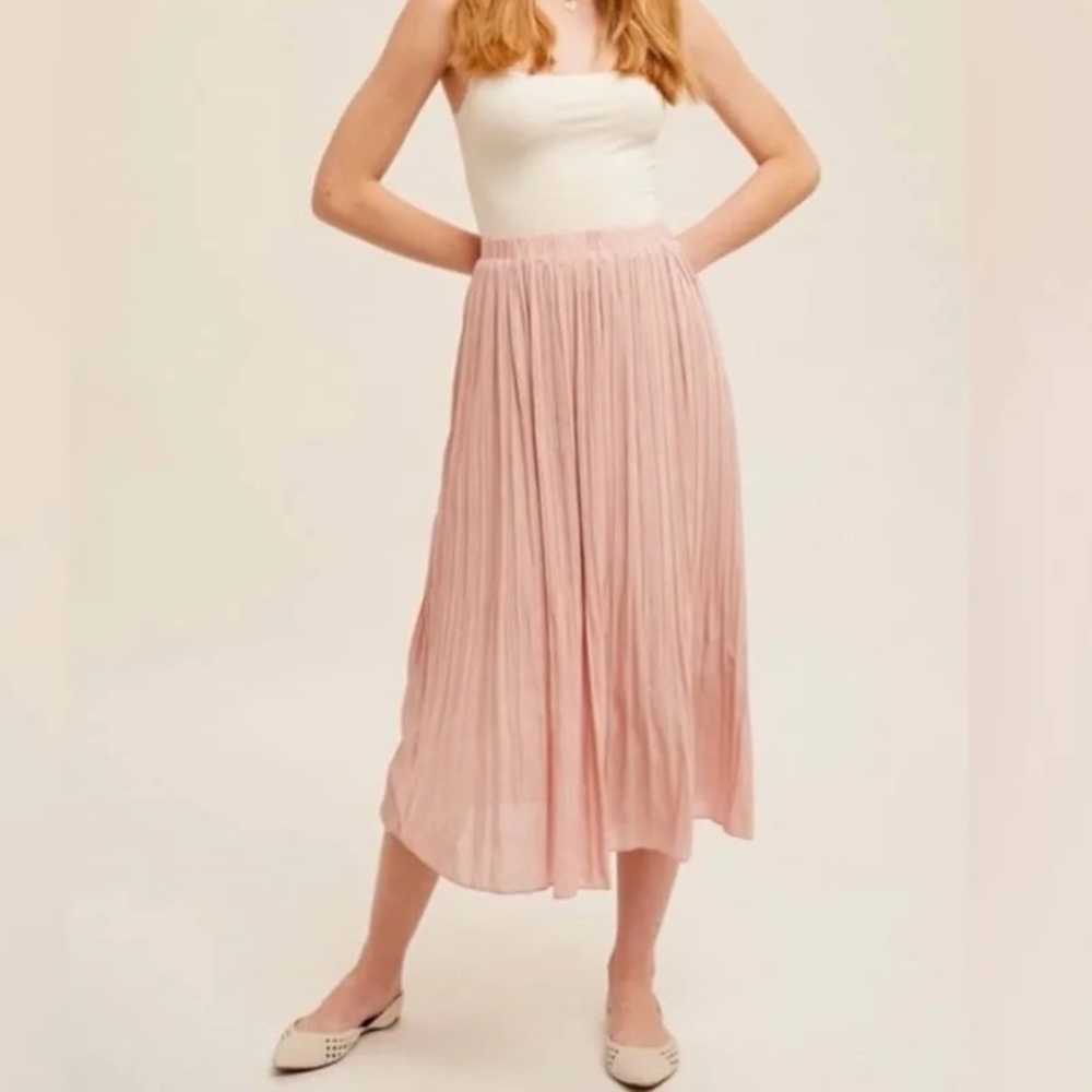 Hem & Thread pleated midi skirt - Picture 4 of 6
